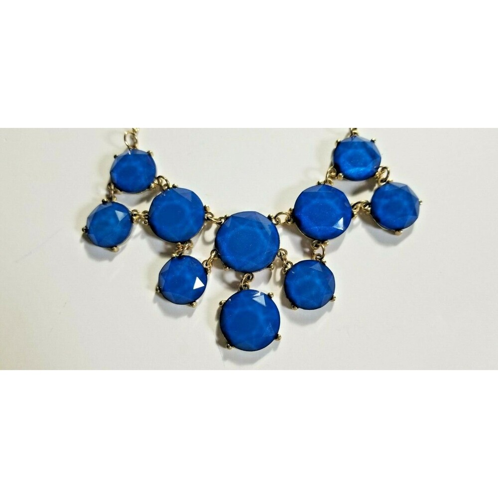 Princess Bib Necklace Women's Brilliant Blue Vintage to Now Adjustable